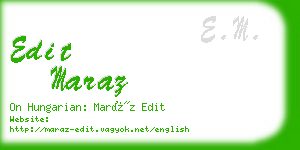 edit maraz business card